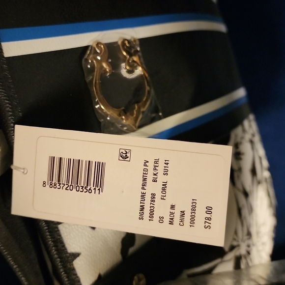 C Wonder black and White floral large tote - Picture 4 of 6